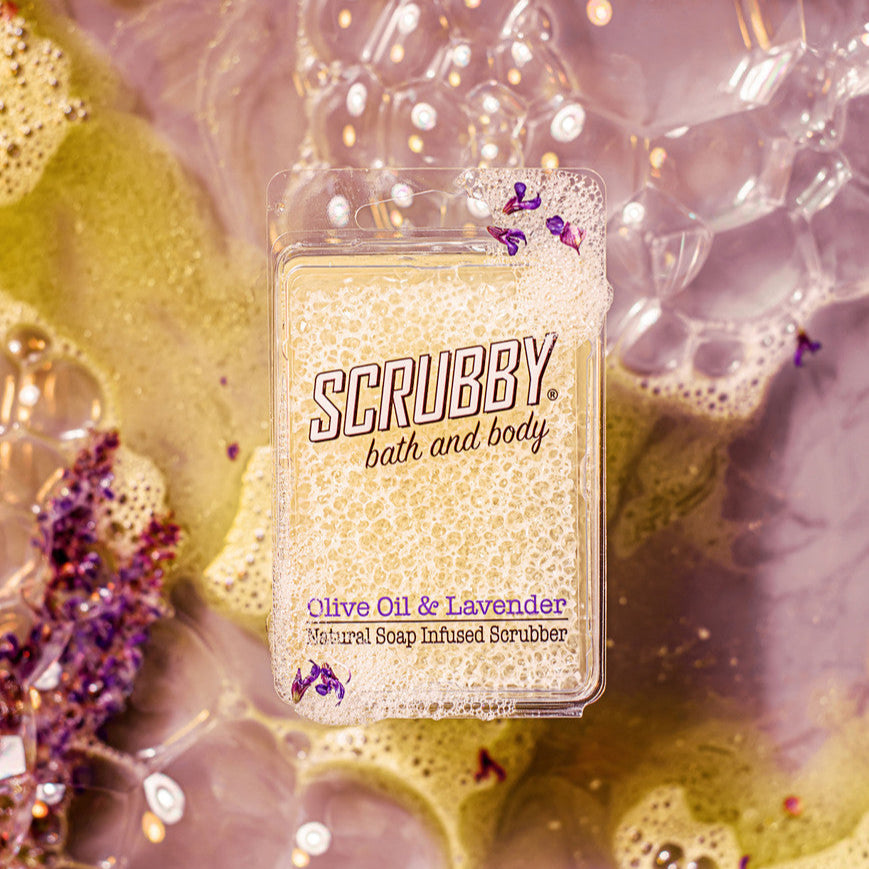 Scrubby Soap Olive Oil And Lavender 91226