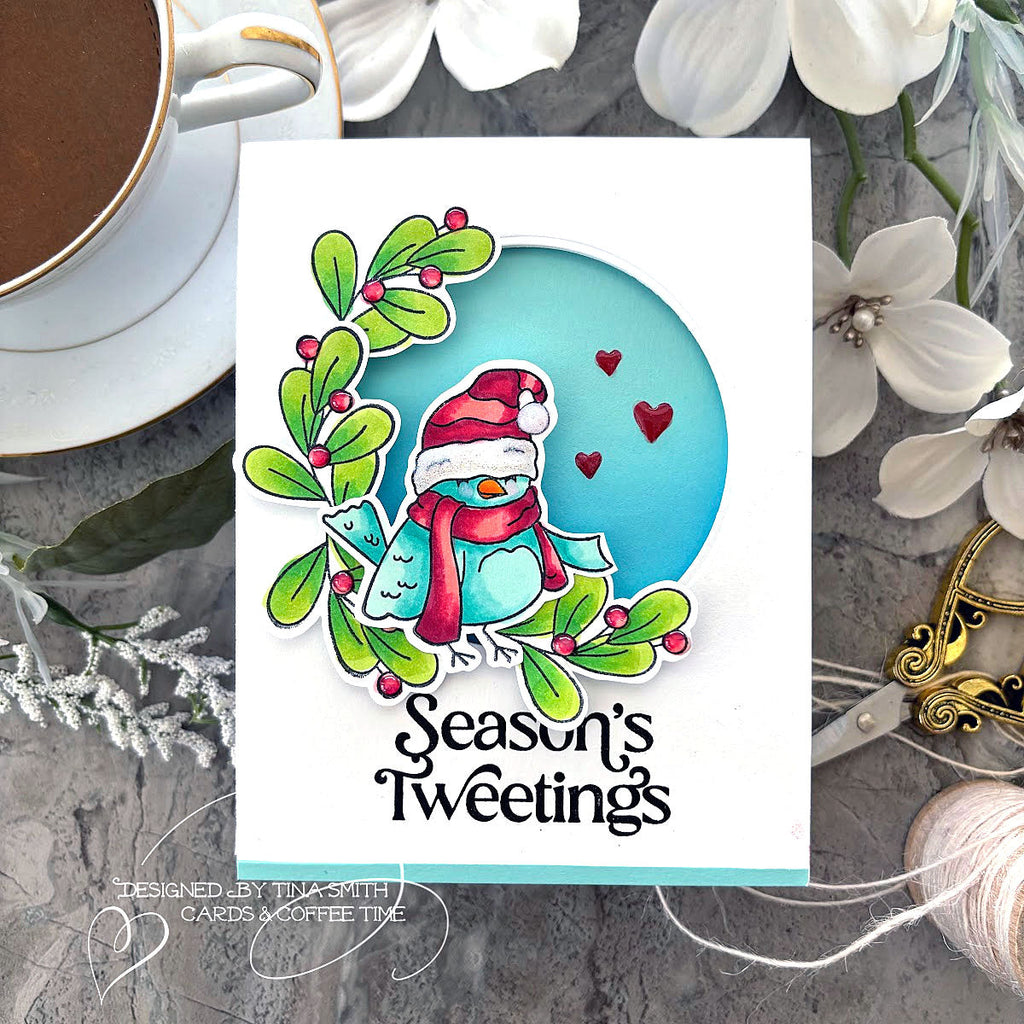 Simon Says Stamp Season's Tweetings Wafer Dies sssd112913c All The Joy Christmas Card | color-code:ALT03