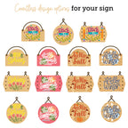 Honey Bee Seasonal Signs Stencils And Dies Bundle