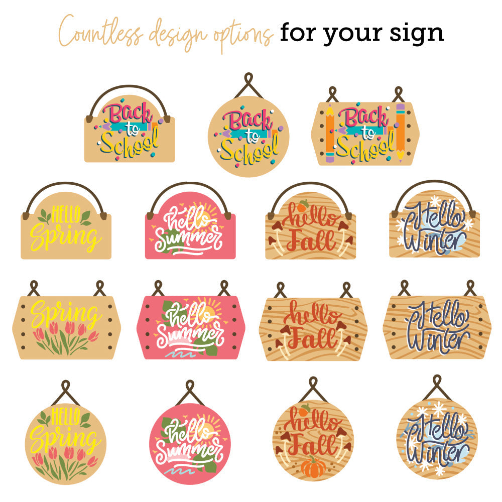 Honey Bee Seasonal Signs Stencils hbsl-157 Signage Options