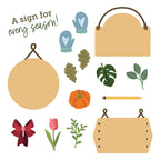 Honey Bee Seasonal Signs Stencils And Dies Bundle