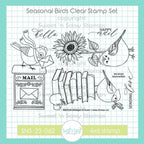 Sweet 'N Sassy Seasonal Birds Clear Stamps sns-23-062