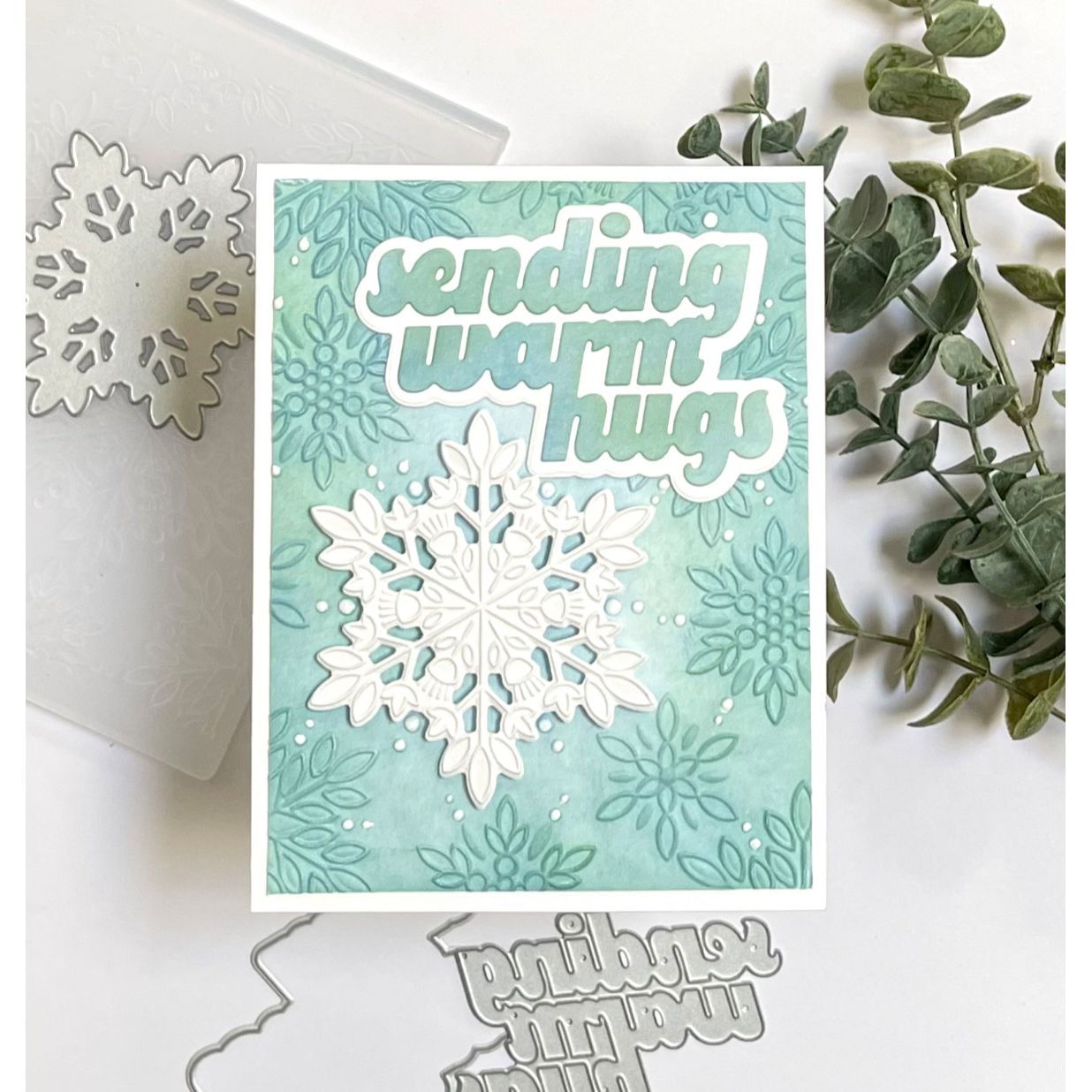 CZ Design Sending Warm Hugs Wafer Dies czd284 DieCember Hugs Card | color-code:ALT04