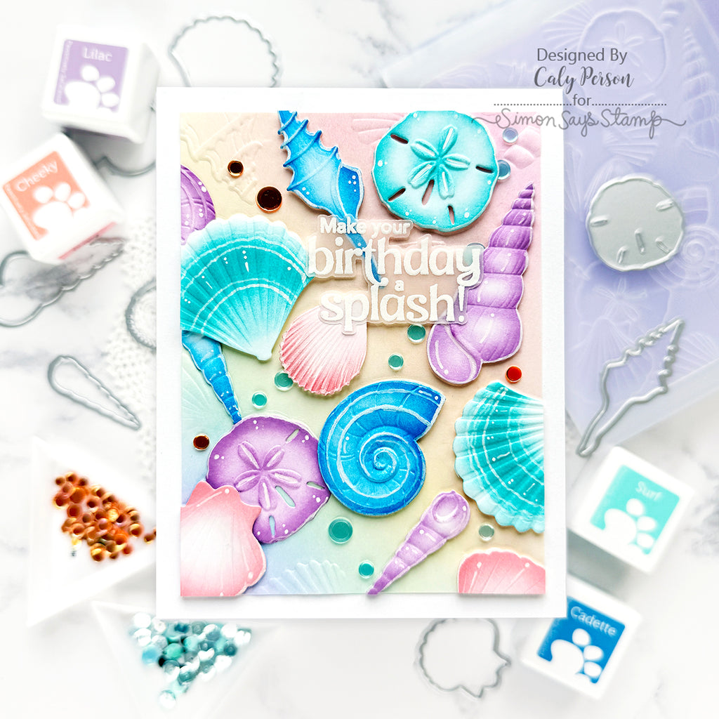 Simon Says Stamp Embossing Folders and Cutting Dies Sensational Seashells sfd495 Friend Like You Birthday Card | color-code:ALT01