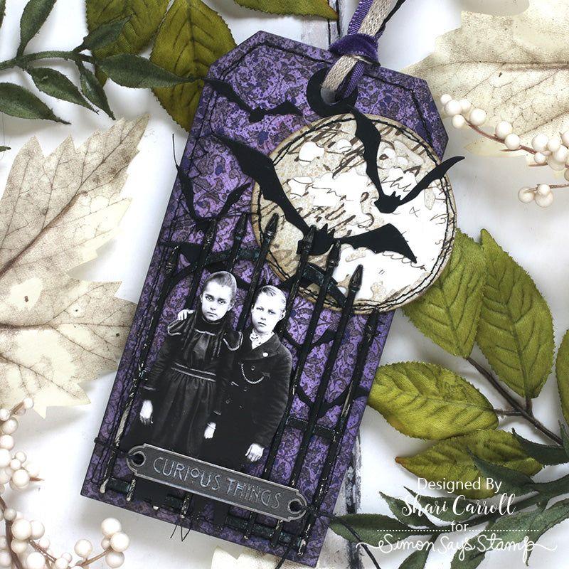 Tim Holtz Distress Phantom Mist Mica Stain Ranger distmicspm Halloween Tag Project | color-code:ALT01