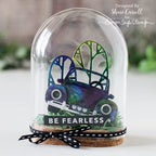 Tim Holtz Alcohol Pearls Ink VILLAINOUS Ranger tan65166 Mixed Media with Shari Carroll 60’s Style Be Fearless | color-code:ALT05