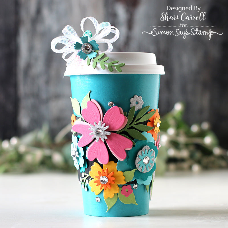 Tim Holtz Flip Top Distress Paint Peacock Feathers Ranger TDF53149 Paper Cup Gift Holder | color-code:ALT04