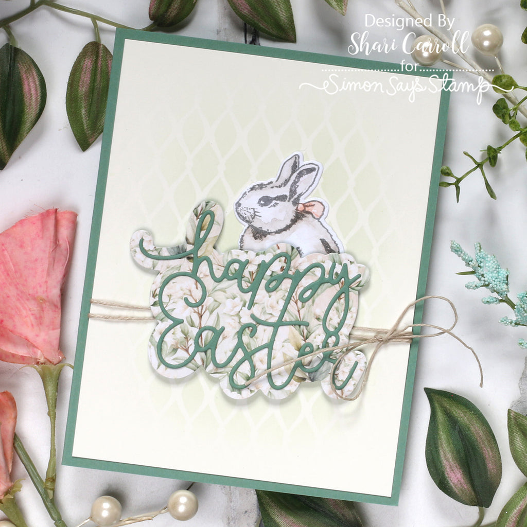 Simon Says Clear Stamps Vintage Bunnies 2379ssc Easter Card | color-code:ALT13