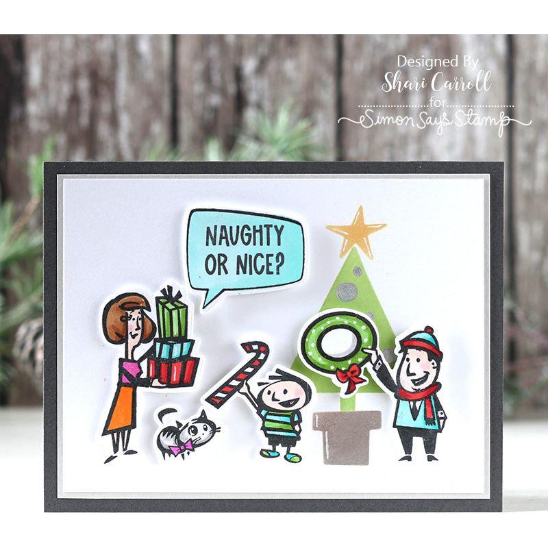 Tim Holtz Christmas Cartoons Stamps with Simon Says Stamp Dies Bundle setcc24