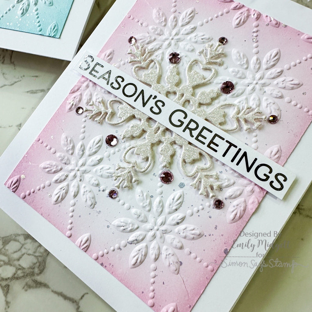 Simon Says Stamp Festive Fun Collection I Want It All Embossing Folders set894rf