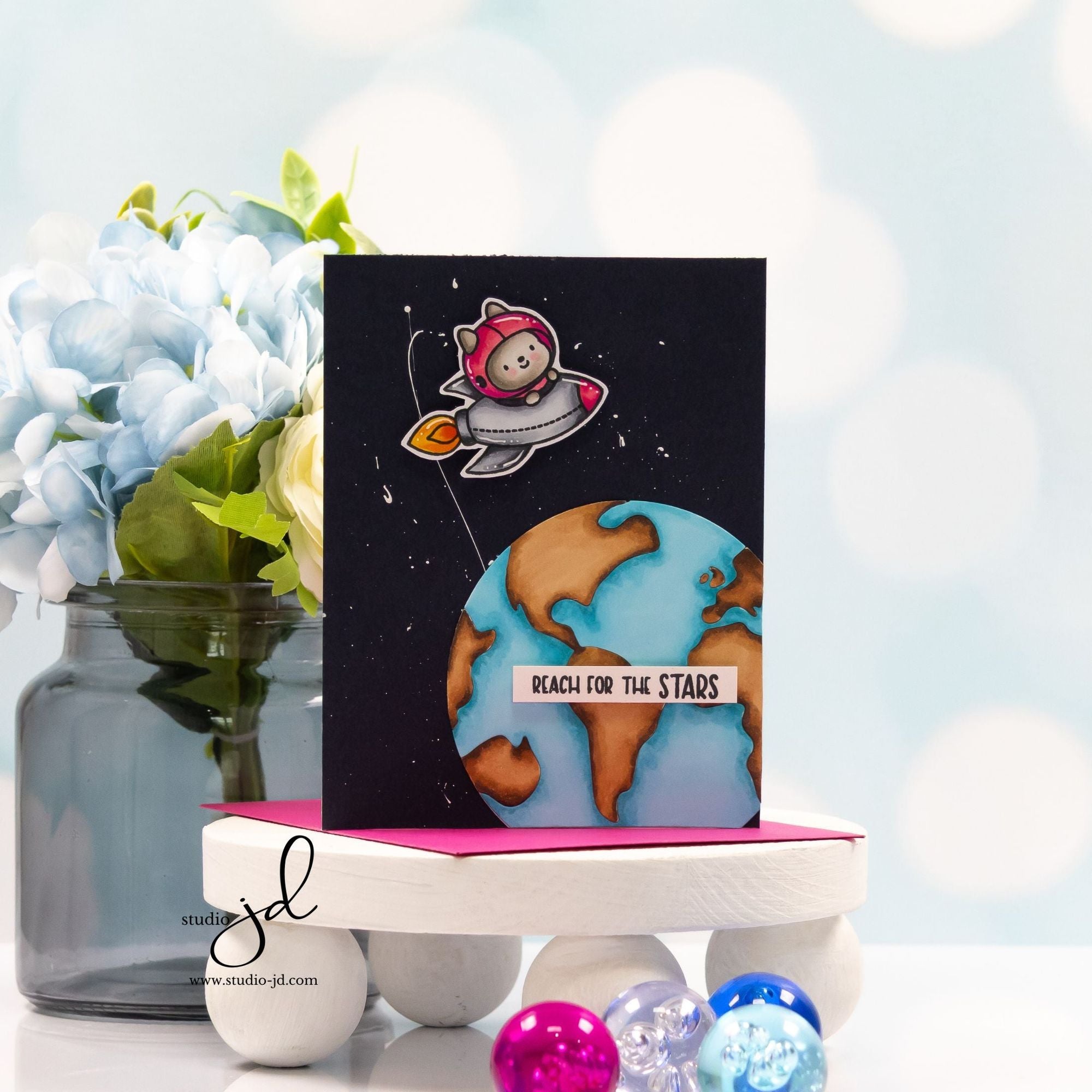 Simon Says Stamps and Dies Shoot for the Moon set1027sm Happy Camper Reach for the Stars Card | color-code:ALT02