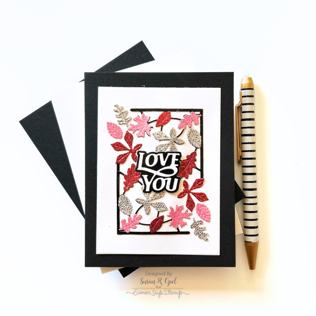 Simon Says Stamp Showboat Love You Wafer Dies s1026 STAMPtember Love You Card