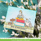 Card with cartoon ducks and text 'You're my favorite egghead!' on a floral background | color-code:alt1
