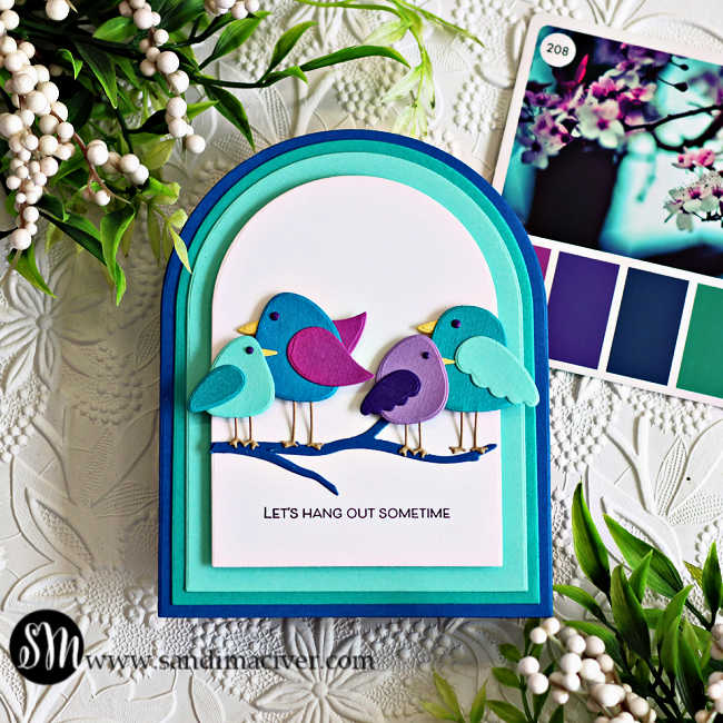 Simon Says Stamp A2 Arches Wafer Dies 8020sd Friend Like You Friend Card | color-code:ALT01