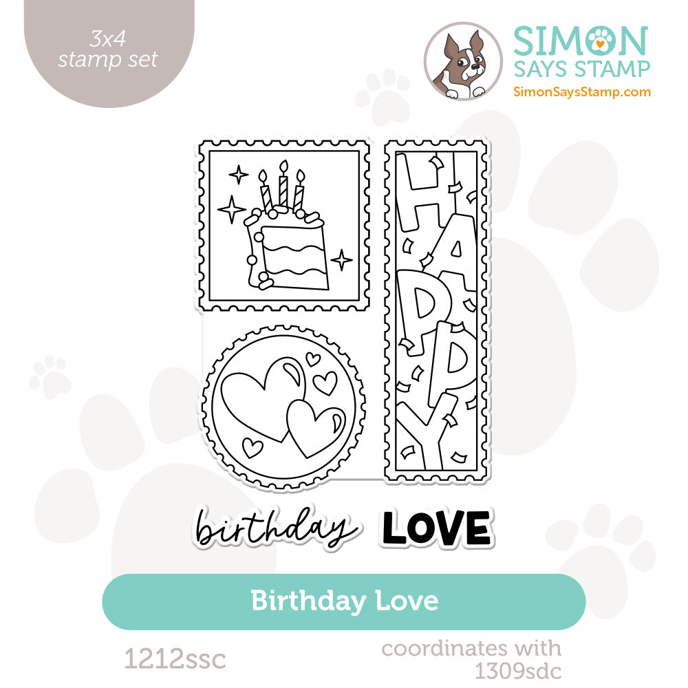 Simon Says Clear Stamps Birthday Love 1212ssc