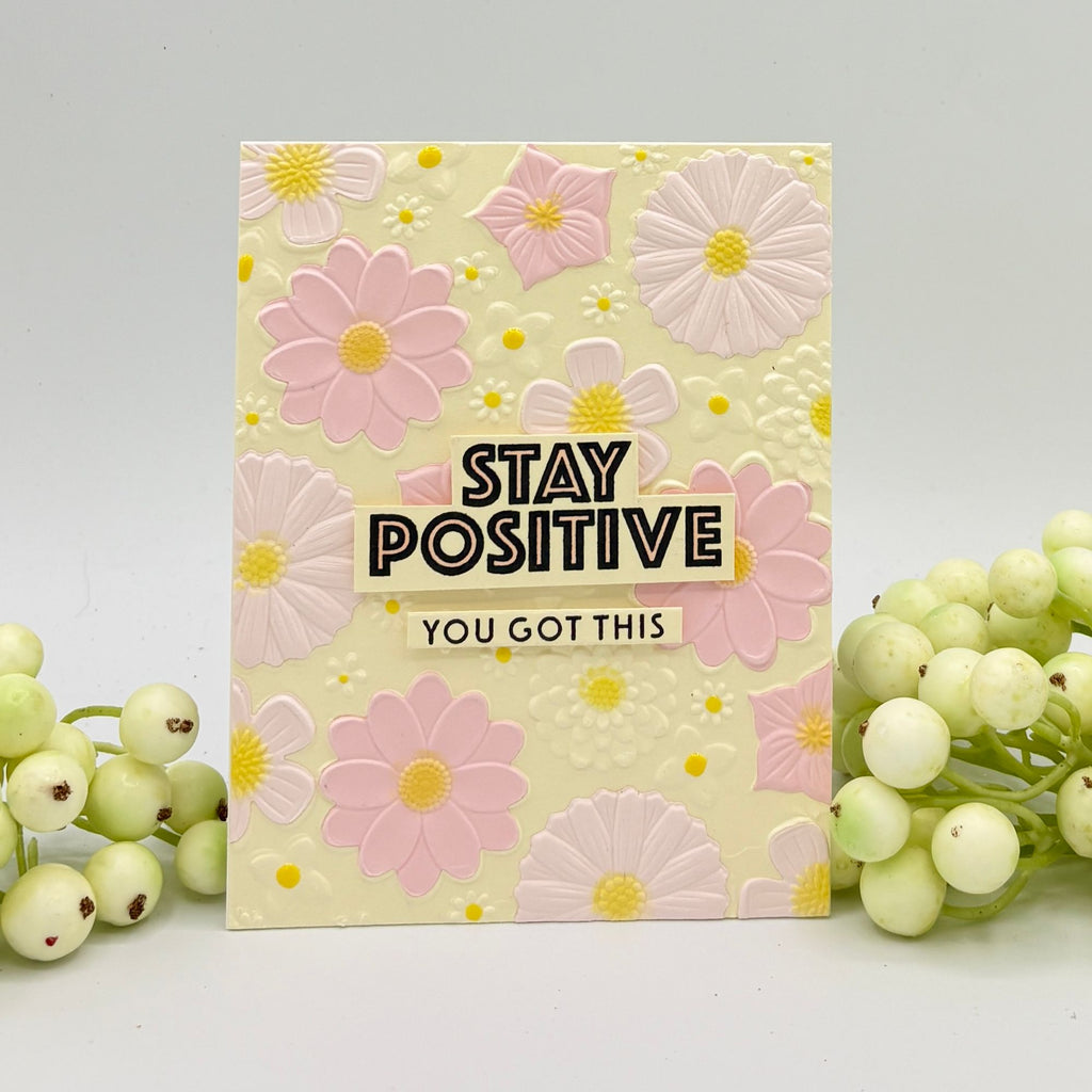 Simon Says Clear Stamps Positive Thoughts 3409msc Every Happiness Bonnie Crane Cheerful Encouragement Card