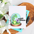 Simon Says Clear Stamps Token Terrarium 2376ssc Always There Frog Hopping By Card Michelle Short