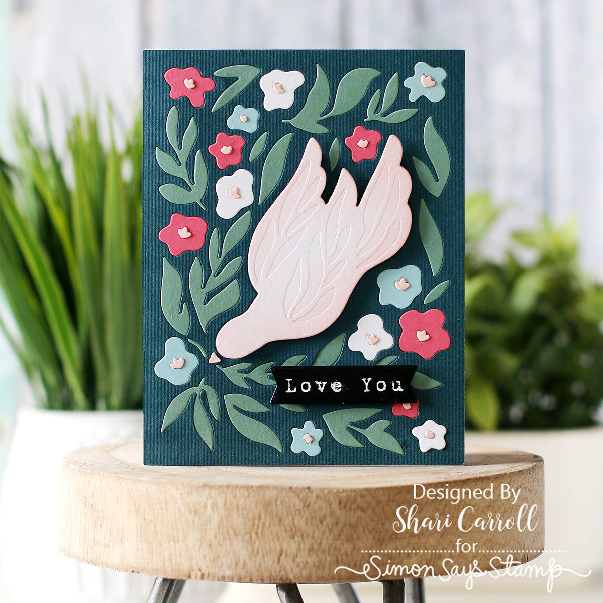 Simon Says Stamp 8 Sheets Cardstock Apricot sss340 In My Heart Love You Card