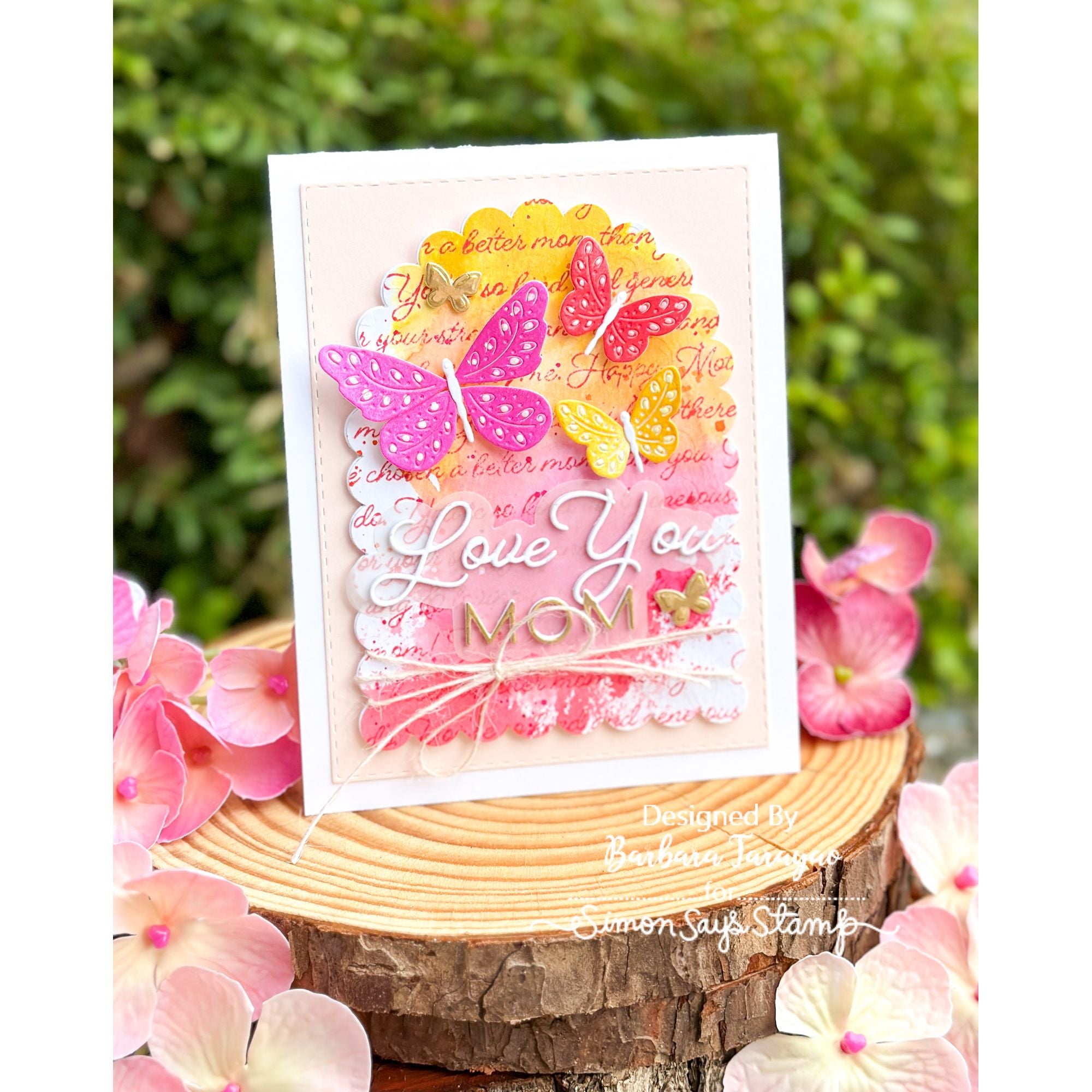 Simon Says Stamp 8 Sheets Cardstock Apricot sss340 In My Heart Mother's Day Card | color-code:ALT03