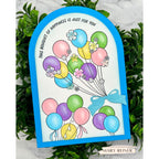 Simon Says Stamp A7 Arches Wafer Dies 1553sd Shine On Mary Reiner Balloon Card