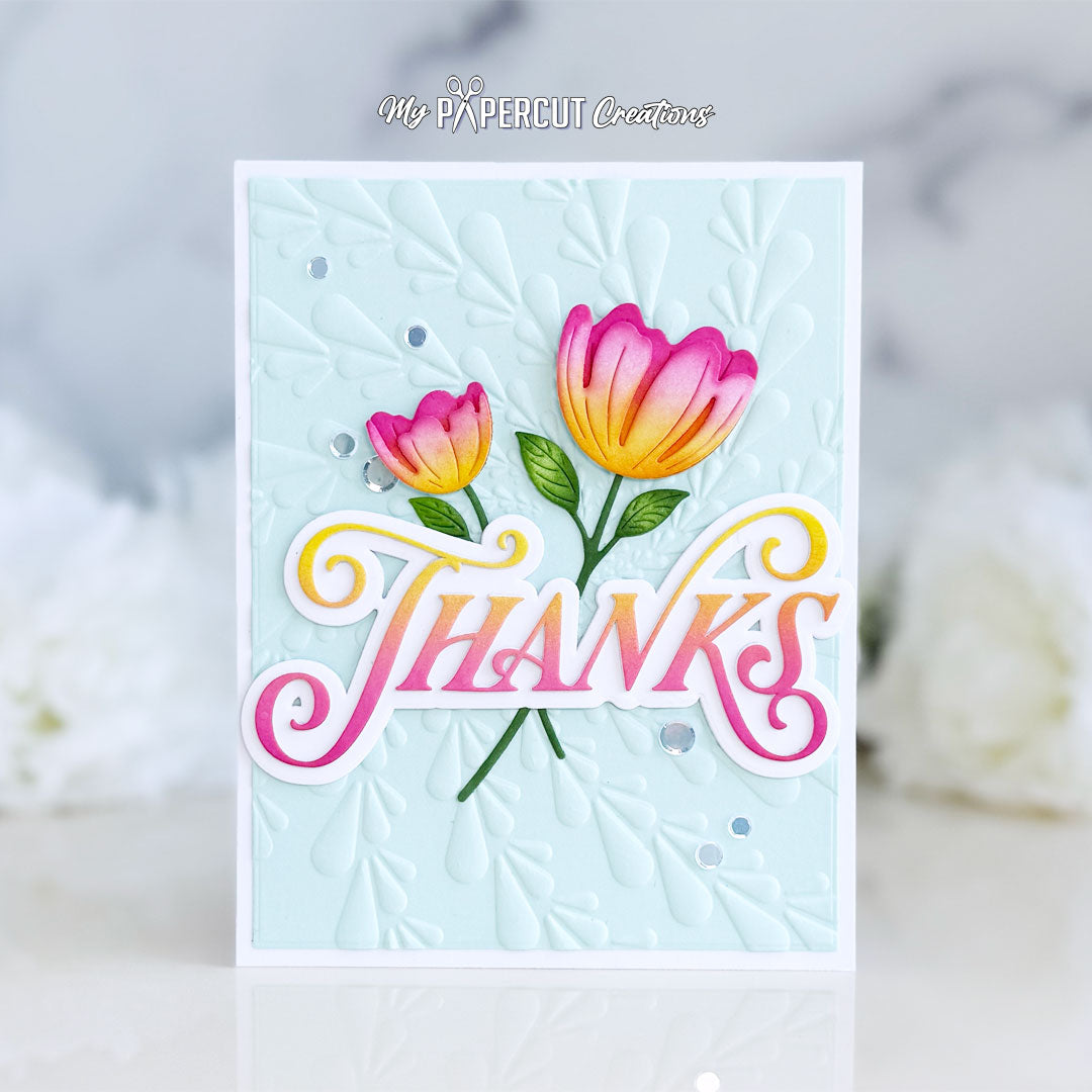 Simon Says Stamp Butterbloom Flowers Wafer Dies s1146 Every Happiness Brenda  Noelke Floral Thanks Card | color-code:ALT01