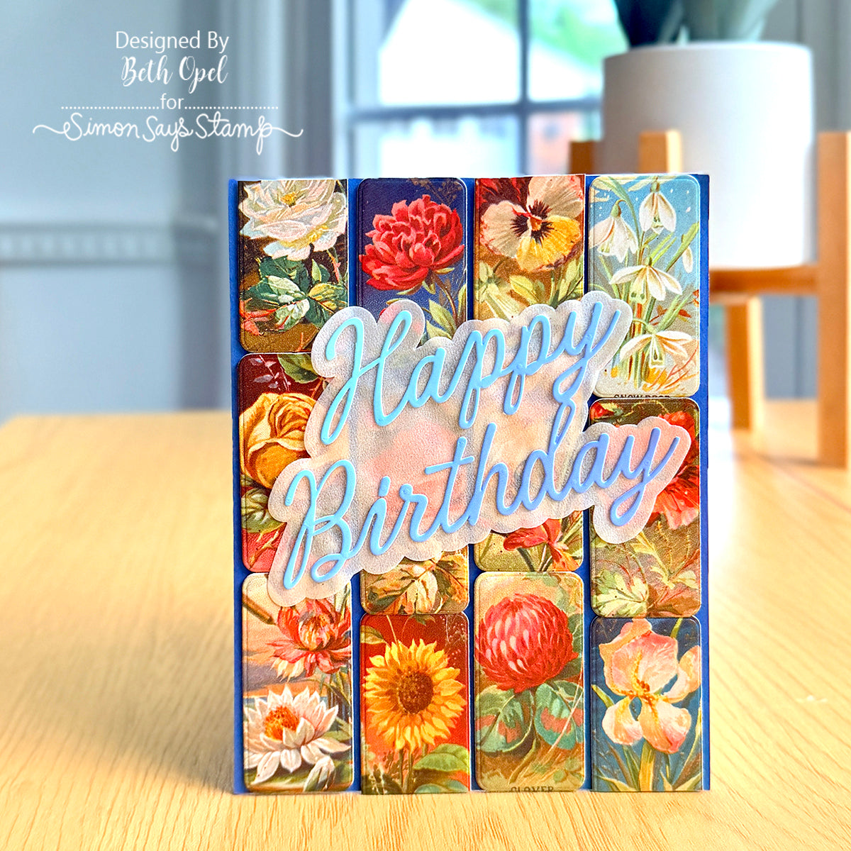 Simon Says Stamp Card Kit of the Month 2026 Subscription! August Start Date Beth Opel Vintage Florals Birthday Card
