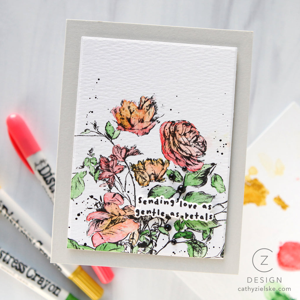 Simon Says Stamp Card Kit of the Month 2026 Subscription! August Start Date Cathy Zielske Vintage Florals Card