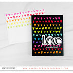 Simon Says Stamp Drawn Hearts Wafer Dies 1617sd Always There Rainbow Love Card Heather Ruwe