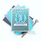 Simon Says Stamp Embossing Folder Bedazzled sf617 Susan R Opel 80th Card