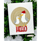 Simon Says Stamp Embossing Folder Circle Braids sf616 Every Happiness Mary Reiner Seagulls Hello Card