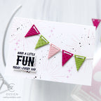 Simon Says Stamp Festive Bunting Wafer Dies 1696sd A Little Fun Card Pinks and Greens Cathy Zielske | color-code:ALT01