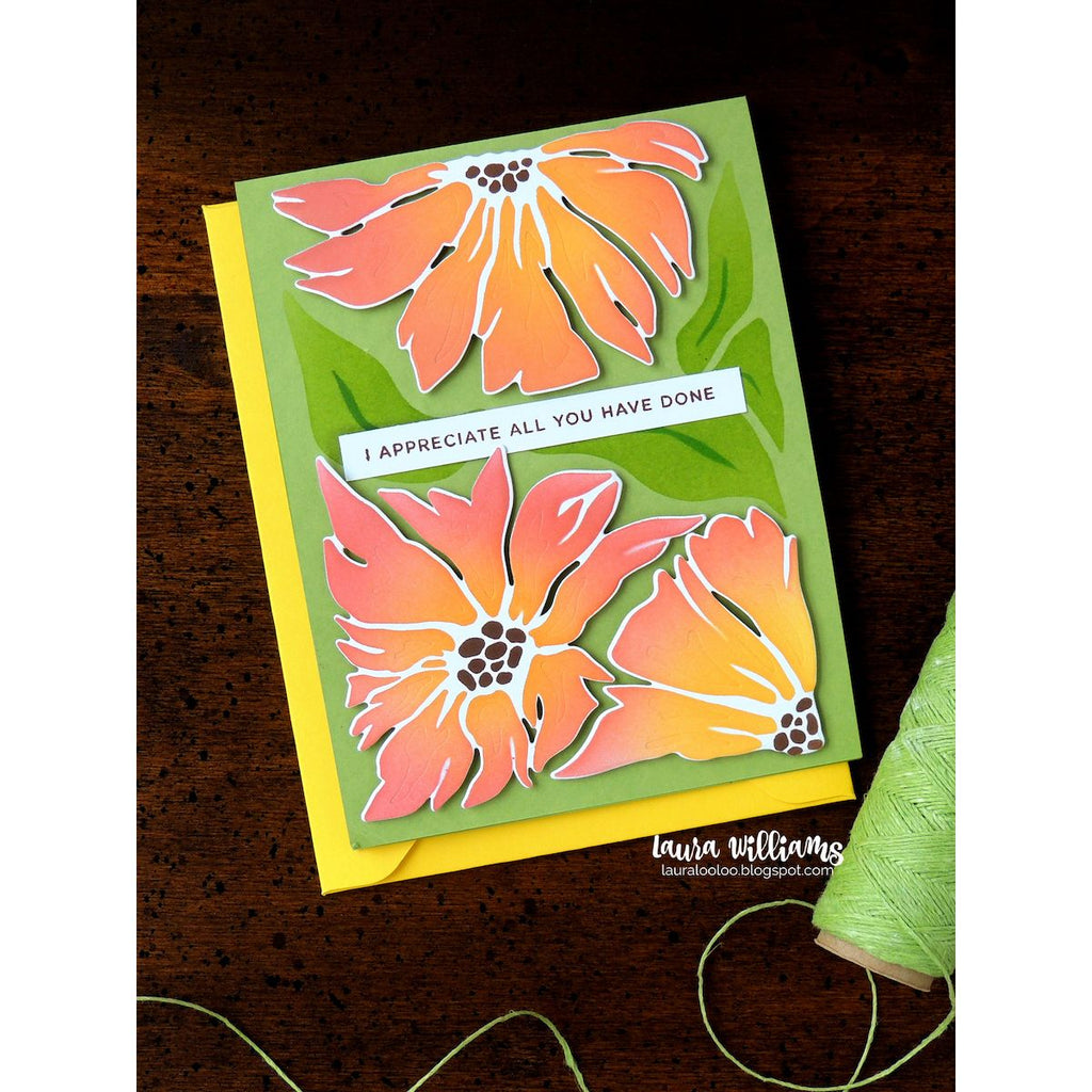 Simon Says Stamp Friendly Blossoms Wafer Dies 1562sdc In My Heart Appreciate You Card