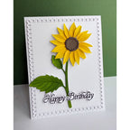 Simon Says Stamp Petal Point Frames Wafer Dies s1132 Every Happiness Lisa Addesa Sunflower Birthday Card