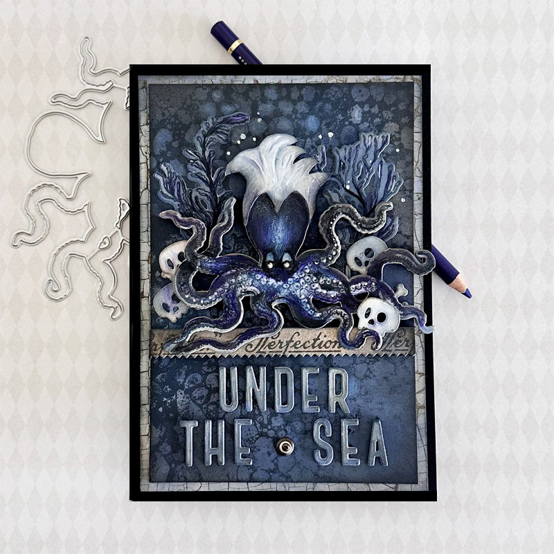 Simon Says Stamp Sea Life Wafer Dies 304sss Moody Octopus Card Renée Bergeron