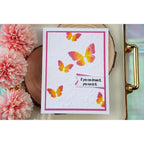 Simon Says Stamp Set of 3 Stencils Butterfly Escapade 1144stc In My Heart You Can Do It Card