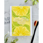 Simon Says Stamp Set of 3 Stencils Friendly Blossoms 1117stc In My Heart I Citrusy Love You, Mom Card | color-code:ALT03