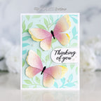 Simon Says Stamp Stencil Leafy Greens 1139st Shine On Butterfly Thinking of You Card Brenda Noelke | color-code:ALT04