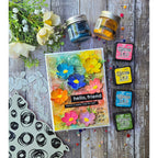 Simon Says Stamp Sunblush Flowers Wafer Dies s1139 Always There Hello, Friend Card with Bright Flowers Kulbir Kirkland