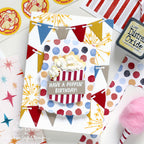 Simon Says Stamp White Heat and Fluff 10ml st0212 Poppin Birthday Card Shari Carroll | color-code:ALT03