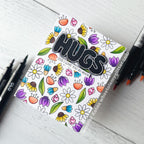Simon Says Stamps Dies and Stencil Hugs To You set918ht To Be Loved Hugs Card | color-code:ALT02 Jennifer Kotas Overall Pattern