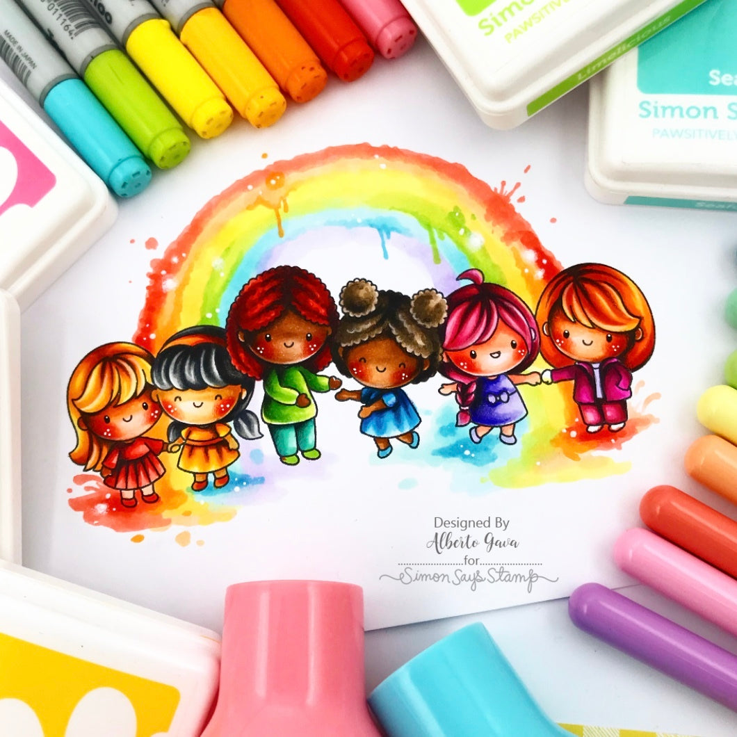 Simon Says Stamps and Dies Best Sister set1242bs Always There Girl Gang Coloring Alberto Gava | color-code:ALT01