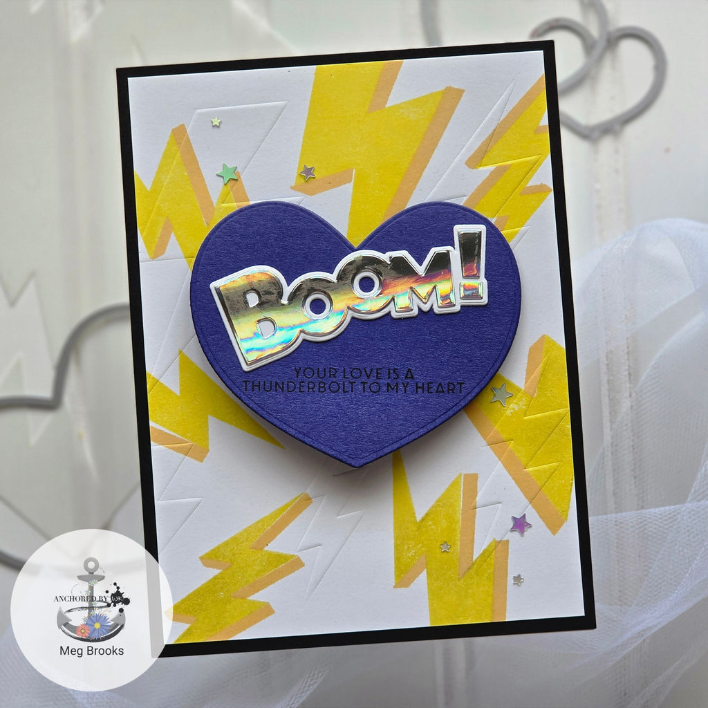 Simon Says Stamps and Dies Boom set1277bm Shine On Meg Brooks Heart Card