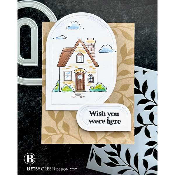 Simon Says Stamps and Dies Cottagecore set1253cc Shine On Betsy Green Miss You Card | color-code:ALT03