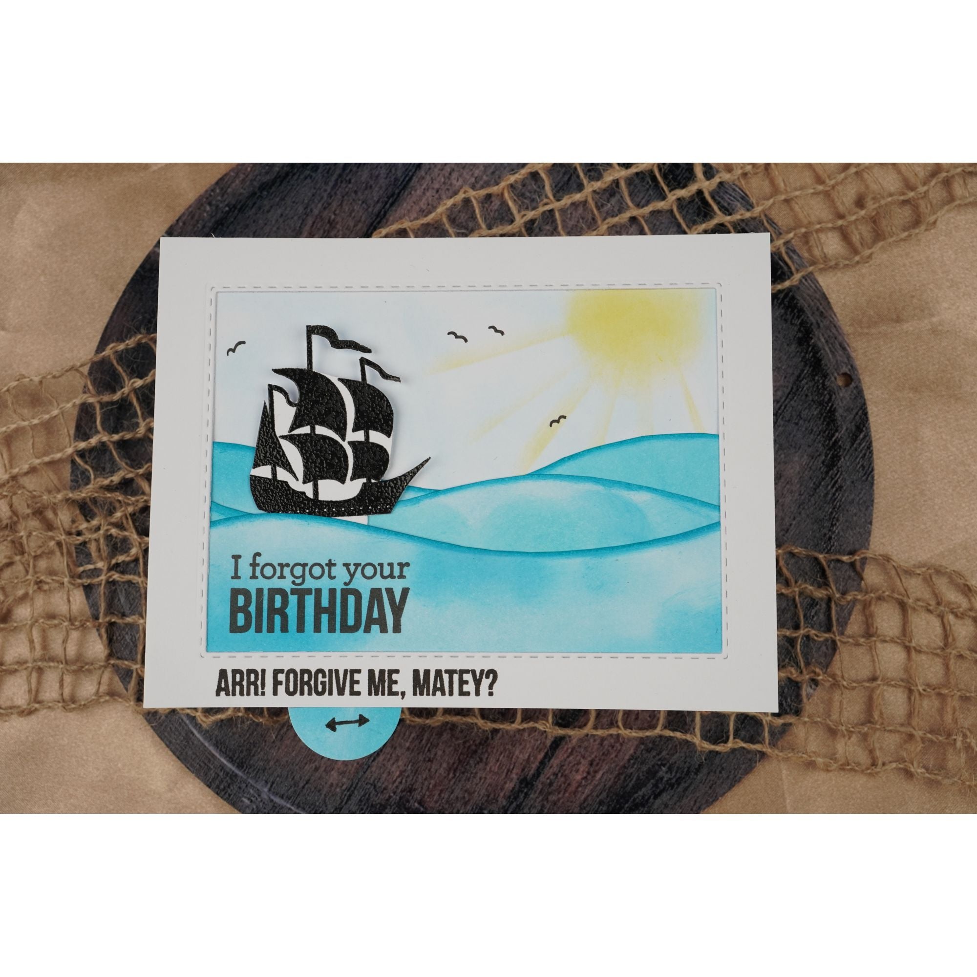 Simon Says Stamps and Dies Oh Ship set1268os Shine On Pirate Belated Birthday Card Natasha Foote