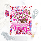 Simon Says Stencil Heart Blooms ssst221733 Sweetheart Love Card | color-code:ALT01 Caly Person Light Bulbs