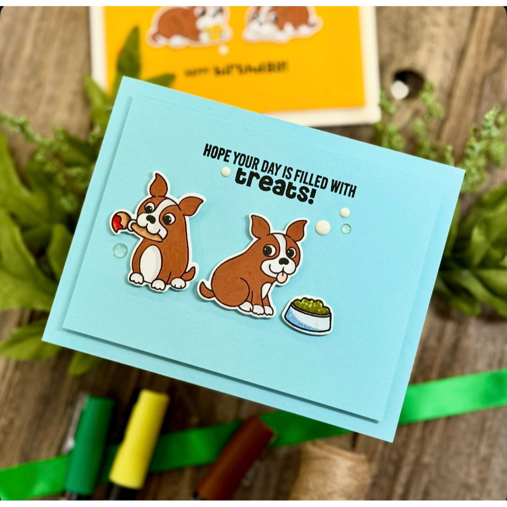 Simon Says Stamp Simon's Pawty Wafer Dies 1342sdc Birthday Card
