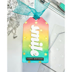 CZ Design Stencil Simple Stars czt012 Birthday Tag