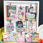 Simple Stories Color Me Happy Floral Bits And Pieces 26521 Card Display