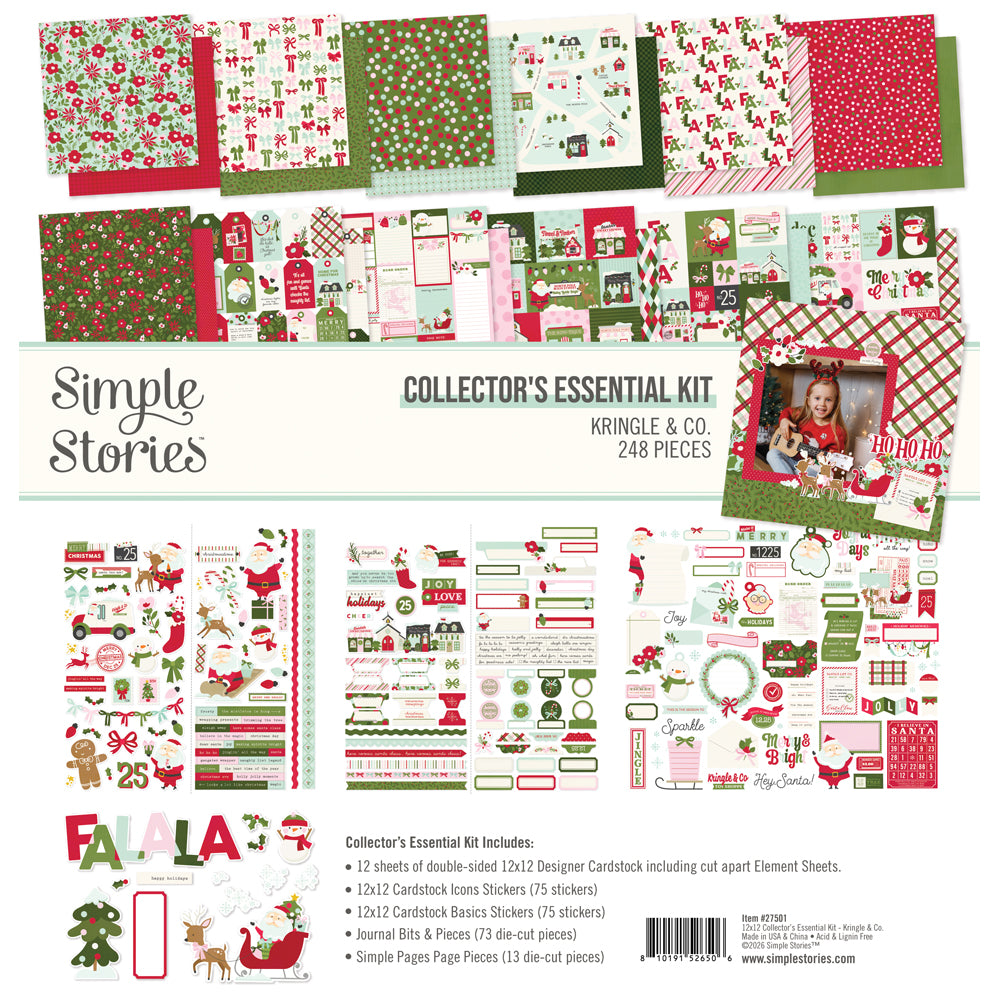 Simple Stories Kringle And Co 12 x 12 Collector's Essential Kit 27501
