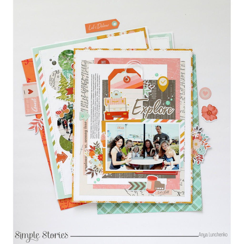 Simple Stories Open Road 12 x 12 Collection Kit 27100 Explore Layout